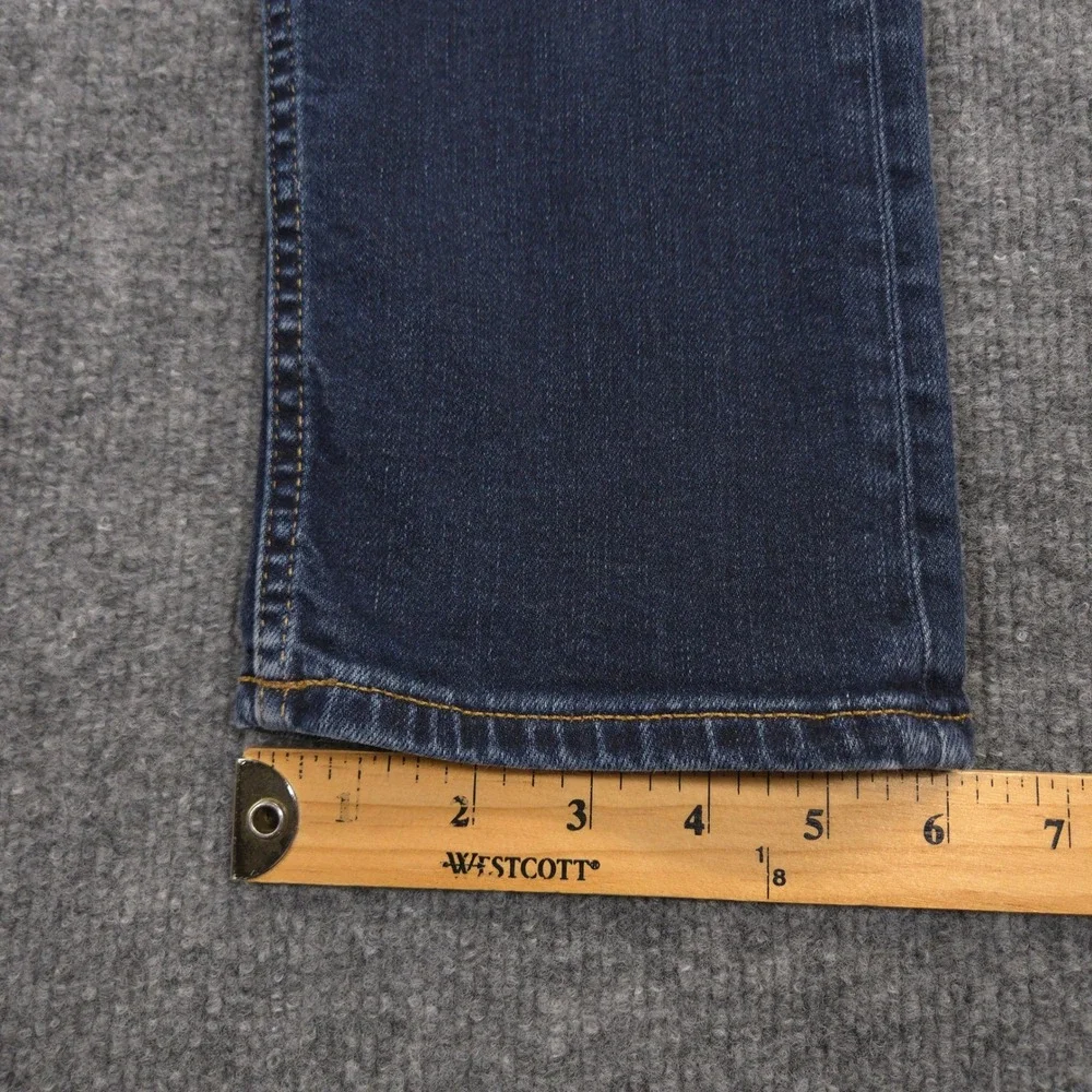Revtown Jeans Mens 30X32 Blue Slim Taper 5 Pocket Stretch Dark Wash Denim Casual